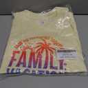 pleastee Family Vacation Shirts Dad Mom Kids Matching Outfits Magical Tshirts for Cruise Trip Clothes Summer Travel Tops (Yellow)