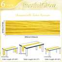 6 Pack Yellow Cheesecloth Table Runner 10FT Boho Cheese Cloths Gauze Fabric Table Runners 120 Inch Rustic Sheer for Spring Wedding Birthday Party Baby Shower Holiday Home