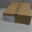 Coutgo Womens Cowboy Mid Calf Boots Chunky Block Heel Pointed Toe Suede Western Cowgirl Boots (6, Khaki)