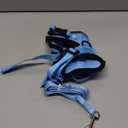 rabbitgoo Cat Harness and Leash for Walking, Escape Proof Soft Adjustable Vest Harnesses for Cats, Easy Control Breathable Reflective Strips Jacket, Light Blue,M