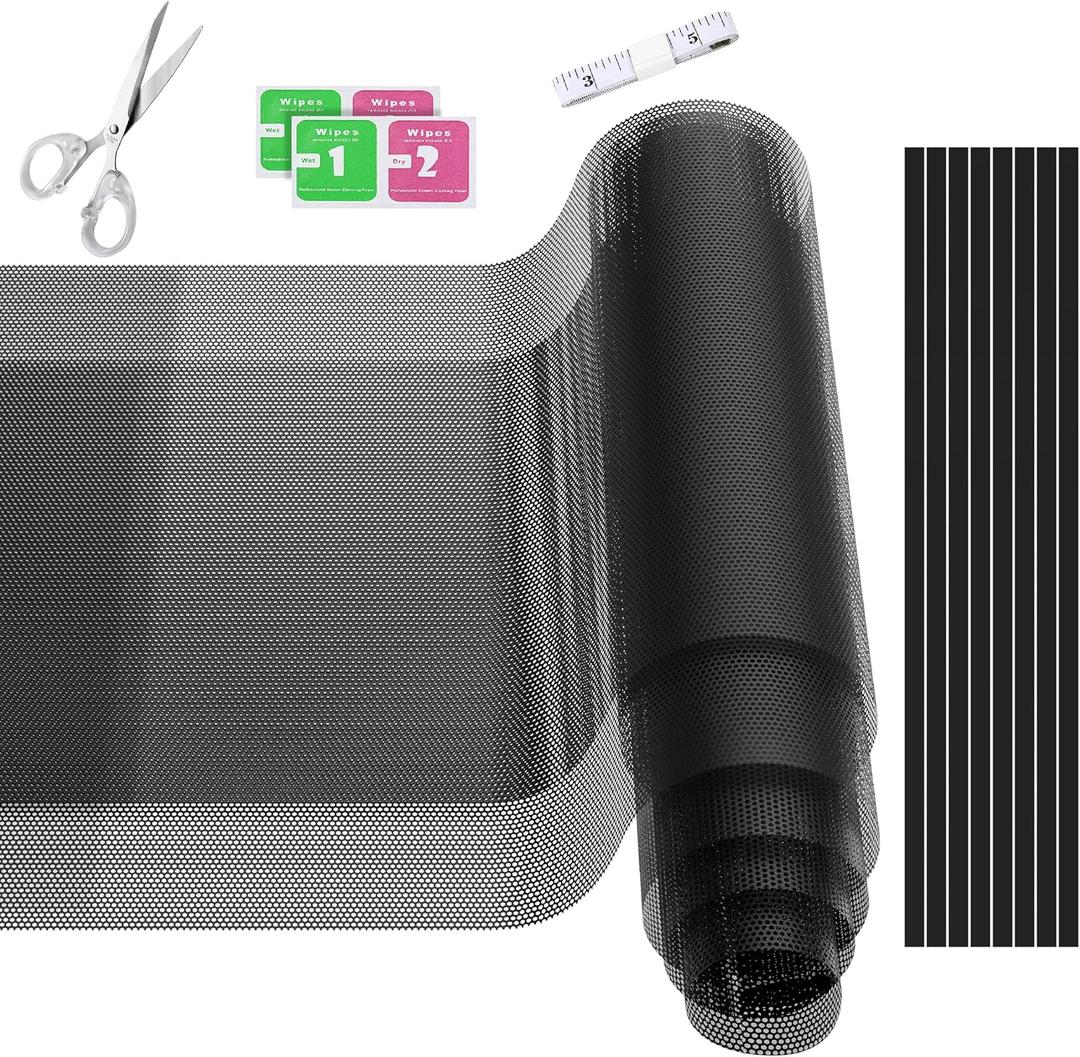 [2Pack] 1200x300mm DIY PC Case Dust Mesh Filter for Computer Case,Vent Dust Filter Cover PVC Case DustProof Filter Cover,PC Mesh Grill with Magnetic Stripe Computer Cooler Fan Dust Filter for PC Case