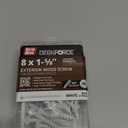 Grip-Rite GRDF158STWH67 DeckForce #8 x 1-5/8" Nano Coated Wood Screws, White, 67 Count Box