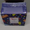 bUCLA 100Pieces Gold Plastic Plates - 6.25inch White with Gold Rim Disposable Salad/Dessert/Appetizer/Small Cake Plates Premium Hard - Ideal for Wedding, Party