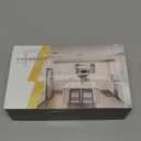 Amerdeco 10 Pack 1-1/3 Inch Brushed Satin Nickel Cabinet Knobs and Pulls - Single Hole Round Drawer Knobs for Bathroom Cabinets K0014