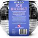NPW Disco Ball Ice Bucket Large Mirrored Cocktail & Champagne Ice Bucket for Parties, Girls Night & Bachelorette