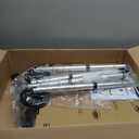 HOMLAND Folding Walkers for Seniors with Wheels, Lightweight Rolling Walker, Height Adjustable Standard Walker with Aluminum Frame, Silver