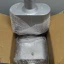 Universal 2.25" Inlet 2.25" Outlet Single Chamber Muffler - 13" Total Length (7x9x4 in Body), Aluminum Coated Exhaust with Internal Baffle to Produce Aggressive Deep Sound (2 Pack)