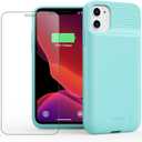 Feob Battery Case for iPhone 11/XR, [2026 Upgraded] 7500mAh Slim Portable Smart Charging Case Rechargeable Protective Extended Charging Cover for iPhone 11/XR-Green