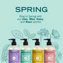 Mrs. MEYER'S Clean Day Spring Hand Soap Set, includes Lilac, Rose, Mint, and Daisy, 12.5 fl.oz. Each