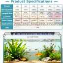 hygger 46W Aquarium Light, 24/7 & DIY Mode Fish Tank Light with Timer, IP68 Waterproof Full Spectrum, 8 Colors, 10 Brightness Day & Night Cycle Memory Function for 35-41 Inch Tank