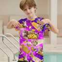 Kids Funny Graphic Polyester Colorful T Shirt for Boys Girls Size 4-14 (9-12 Years)