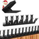 Heavy Duty Metal Fence Spikes-Anti Climb Security Spikes for Fence and Wall-Intruder and Animal Deterrent Total 128 inch