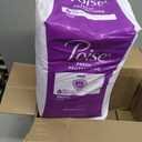 Poise Incontinence & Postpartum Pads for Bladder Leaks, 4 Drop Moderate Absorbency, Long Length, 108 Count