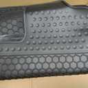 Car Floor Mats Custom Fit for Honda Fit 2009-2013 Black Rubber All Weather Protection Auto Floor Liners Heavy Duty Odorless