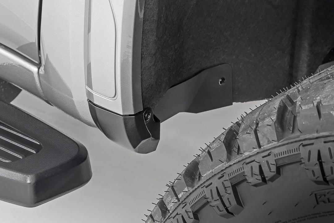 Rough Country Mud Flap Delete for GMC Sierra 1500 2WD/4WD (2019-2026 & Classic) - Front & Rear (Set of 4) Rough Country Mud Flap Delete for GMC Sierra 1500 2WD/4WD (2019-2026 & Classic) - Front & Rear (Set of 4)