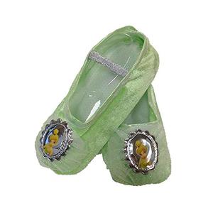 Child Tinker Bell Ballet Slippers, Green, Standard