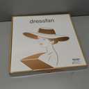 dressfan Fascinator Hats for Women,Linen Vintage Feather Headwear for Derby/Church/Wedding/Cocktail/Tea Party (White)
