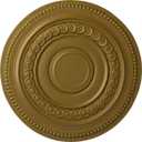 Ekena Millwork CM18OLGLS Oldham Ceiling Medallion, Gold (Hand-Painted Gold)