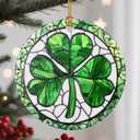 3 x Christmas Ornaments, Shamrock Ornament, Christmas Tree Ornaments, Xmas Decorations, Holiday Decorations, Irish Gifts for Women Men, Irish Shamrock Gift, Holiday Party Gifts, and Xmas Gift Ideas