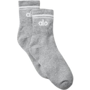 Alo Unisex Half-Crew Throwback Sock - Navy/White (Grey/White)