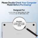 Magnetic Anti Blue Light Screen Protector for MacBook Air/Pro 13 Inch (2016-2022, M1, M2 ), Removable MAC 13.3" Blue Light Filter, Bubble-Free Install, Eye Protection Glare Laptop Screen Protector