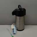 PARACITY Upgraded Airpot Coffee Carafe with Double Pump, Stainless Steel Drink Dispenser for Hot/Cold Beverage with Lazy Susan Base, Coffee Termos Para Cafe for Hot Cocoa for Parties (84.5 Ounces)