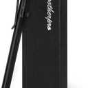 SMOOTHERPRO Bolt Action Pen, Stainless Steel Ballpoint Pen Compatible with Pilot G2 Refill, EDC Pen for Writing, Left-Handed Friendly, Black(TC141BK)