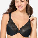Glamorise Women's Wonderwire Front-closure Bra Underwire 46F