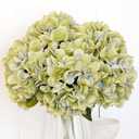 7 Pcs Fake Hydrangeas, 17.8'' Long Stem Silk Hydrangea Flowers Artificial Flower Bouquet for Home Party Office Garden Indoor Decor, DIY Floral Arrangements, Table Centerpieces, Vase Filler