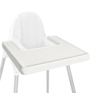 Baby High Chair Tray Compatible with IKEA Antilop High Chair Baby Dining Feeding Tray for Toddler - Made with Food-Safe Plastic (BPA BPS BPF Lead and Phthalate Free) - White
