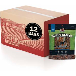 Redbarn Pet Products Bully Slices for Dogs Original Bully Natural Dental Treats 12 Bags (EXP 06/19/28)
