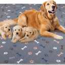 Washable Pee Pads for Dogs 72"x72", Reusable Puppy Pads Extra Large Upgrade Non-Slip Dog Pee Pads Super Absorbency Training Pads Quick Dry Whelping Pads for Dog Playpen, Protects Floor Sofa Bed (72*72 Inch (Pack of 1), Dark Grey)