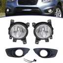 For Hyundai Santa Fe 2010-2012 Fog Lights Front Lower Lamps Protective Covers Belt Conector Left&Right