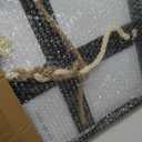 A Cord of Three Strands Wedding Ceremony Unity Sign 22"X16" Black, 22L" x 16W"