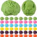 Gilprop 48 Pcs Brain Shaped Erasers Bulk 1 Inch Mini Brain Rubber Pencil Erasers Fun Classroom Supplies Birthday School Party Favors, Cute Novelty Gifts for Students Reward Prize Filler, Colorful