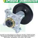 2 Pack 587819701 Spindle Assembly Kit with 532199789 Pulley 177968 Pulley Replaces 587819701, 532187281, 587253301, 587820301, 587125401, 532187292, 532192870, 187281, 187292, 192870, 21549012