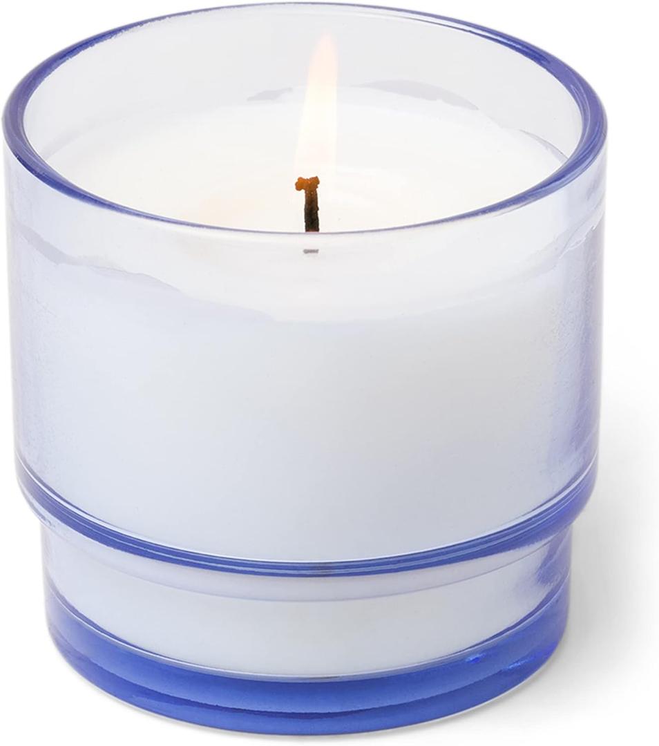 Paddywax Candles Al Fresco Collection, Naturally Scented Candle, 7 Ounces, Blue, Rosemary + Sea Salt