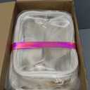 Amylove Clear Crossbody Bag TPU Transparent Bags with Adjustable Strap for Concerts Sports Women Men (White,12 Pcs)