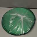 Christmas Carol Woven Spiral Table Placemats 15 Inches Round Set of 4 Non-Slip Dining & Kitchen Table Mats Green