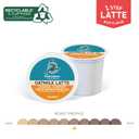 Caribou Coffee Caramel Comfort Oatmilk Latte, One Step Latte Single Serve Keurig K-Cup Pods, 20-Count Box