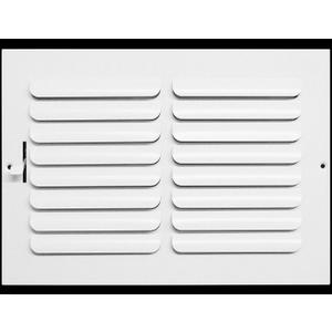 HVAC Premium 12"w X 10"h [Duct Opening] 3-Way Fixed Curved Blade Air Supply Diffuser Register Vent Cover Grille [Outer Dimensions: 13.75"W X 11.75"H]