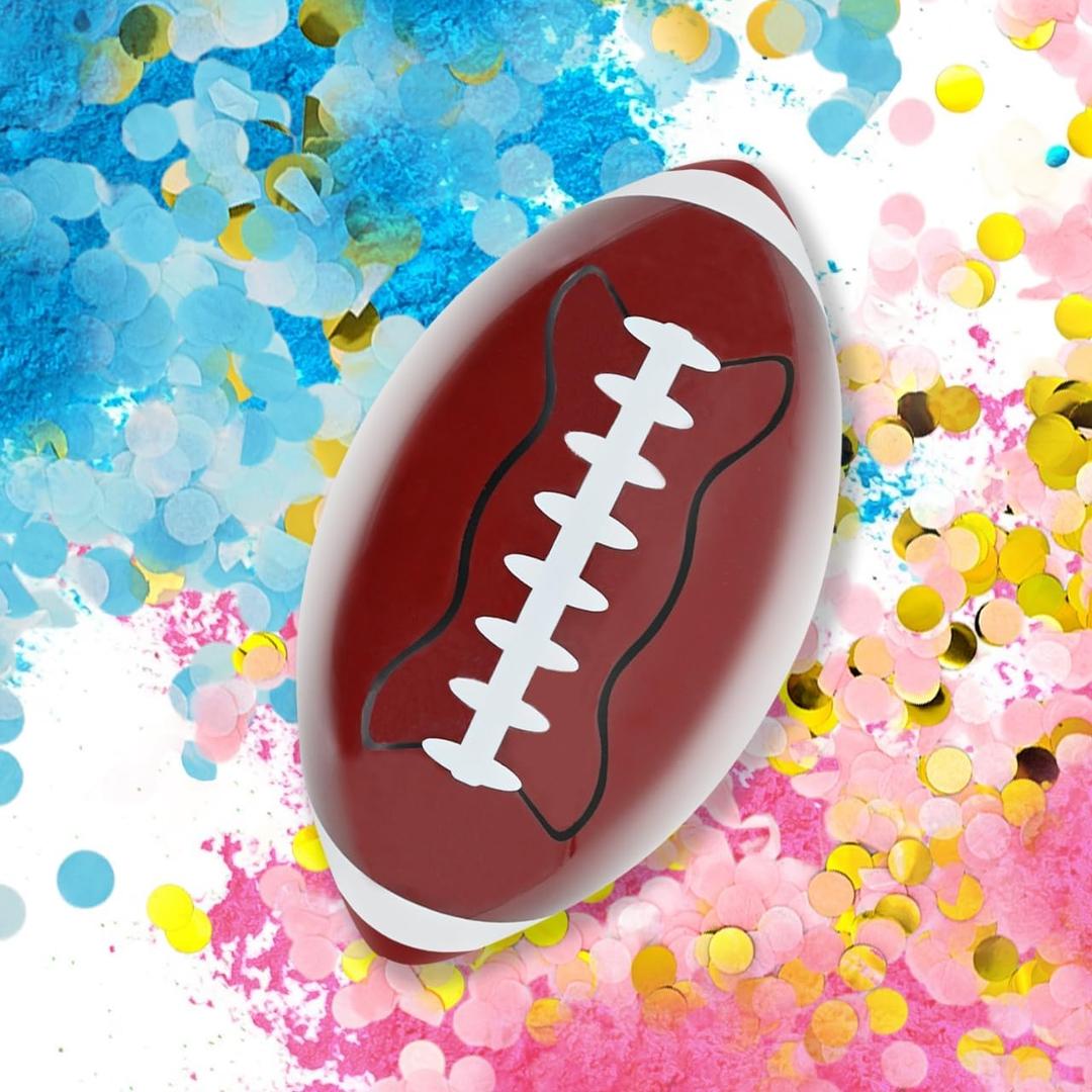 Gender Reveal Football Gender Reveal Kit Football with Confetti&Powder Blue and Pink Boy or Girl Exploding American for Games Baby Shower Party Supplies and Ideas