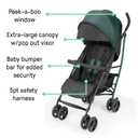 3Dlite Jewel Convenience Stroller – Lightweight Folding Stroller with Car Seat Compatibility, Extra-Large Canopy & Storage