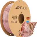 3DHoJor Silk PLA Filament 1.75mm Gold Silver Copper Triple Color PLA 3D Printer Filament 3 in 1 Coextrusion 1KG Spool(2.2lbs) 3D Printing Filament Dimensional Accuracy +/- 0.03mm