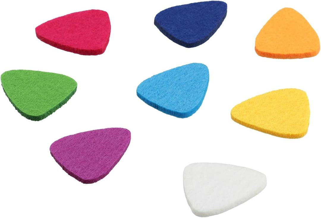 Ukulele Picks Felt Picks/Plectrums For Ukulele And Guitar,8 Pieces Guitar Picks,Multi-Color