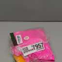 Pink Queen Women's Sexy 2 Piece Strapless Bikini Top High Waisted Cheeky High Cut Bathing Suit Swimsuit Pink Orange XL