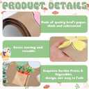 Mindsoft Locally Grown Baby Shower Decoration Brown Paper Backdrop