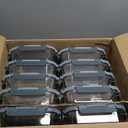 M MCIRCO 10-Pack,22 Oz Glass Meal Prep Containers,Glass Food Storage Containers with lids,Lunch Containers,Microwave, Oven, Freezer and Dishwasher (Gray)