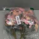 Geosar 8 Pcs Rose Artificial Flowers Fake Flowers Bouquet 21 Heads Silk Faux Floral Bundles with Stem for Home Bridal Wedding Arrangements Table Centerpieces Party Decor (Pink)