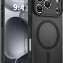 MOCCA Magnetic for iPhone 17 Pro Max Case, (Compatible with Magsafe) (16FT Military Grade Protection) Full Camera Protection Anti-Fingerprint Slim Translucent Matte Phone Cover 6.9",Black